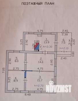 Дом 68м², 1-этажный, участок 5 сот.