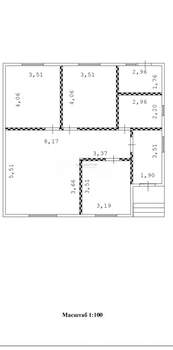 Дом 90м², 1-этажный, участок 6 сот.