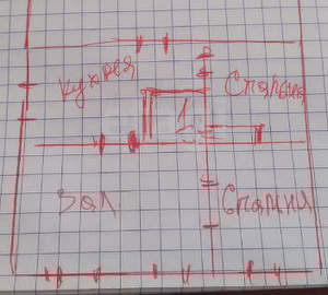 Дом 53м², 1-этажный, участок 6 сот.  
