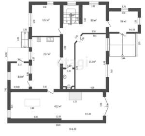 Дом 320м², 3-этажный, участок 12 сот.  