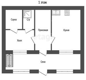 Дом 70м², 2-этажный, участок 7 сот.  