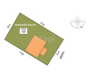 Дом 250м², 2-этажный, участок 12 сот.  