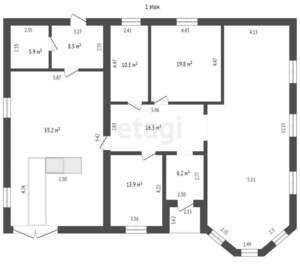 Дом 220м², 2-этажный, участок 12 сот.  