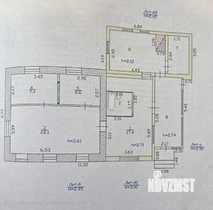 Дом 74м², 1-этажный, участок 8 сот.  
