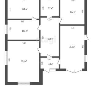 Дом 140м², 1-этажный, участок 8 сот.  