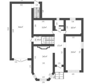 Дом 351м², 2-этажный, участок 12 сот.  