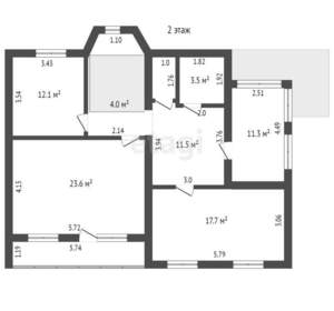 Дом 220м², 2-этажный, участок 8 сот.  