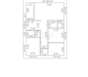 Дом 114м², 1-этажный, участок 10 сот.  
