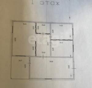 Дом 118м², 1-этажный, участок 6 сот.  
