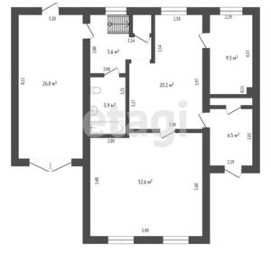 Дом 285м², 2-этажный, участок 8 сот.  