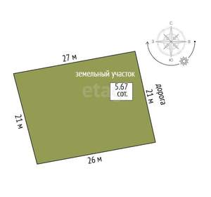 Дом 100м², 2-этажный, участок 6 сот.  