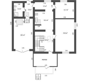 Дом 250м², 2-этажный, участок 12 сот.  
