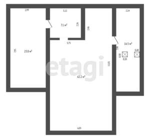 Дом 285м², 2-этажный, участок 8 сот.  