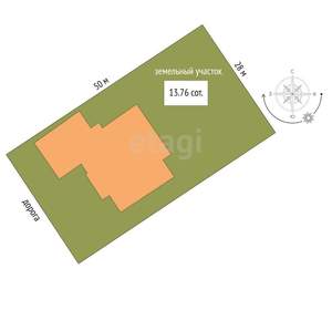 Дом 250м², 1-этажный, участок 14 сот.  