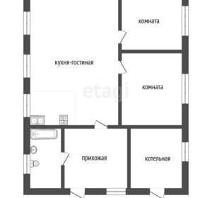 Дом 65м², 1-этажный, участок 5 сот.  