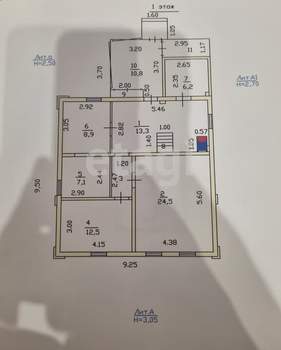 Дом 124м², 2-этажный, участок 10 сот.  