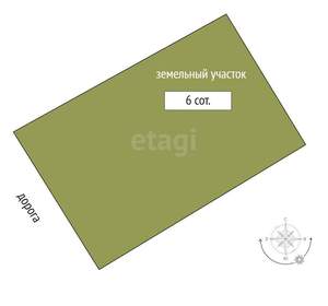Дом 100м², 2-этажный, участок 6 сот.  