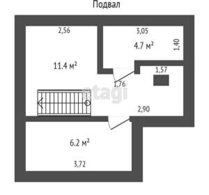Дом 142м², 2-этажный, участок 7 сот.  