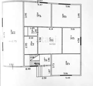 Дом 150м², 1-этажный, участок 13 сот.  