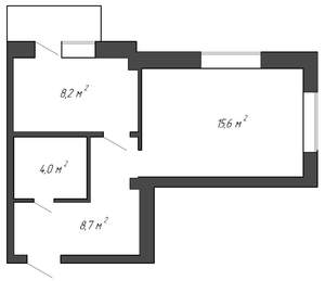 1-к квартира, на длительный срок, 37м2, 8/17 этаж