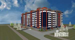 1-к квартира, строящийся дом, 48м2, 8/9 этаж