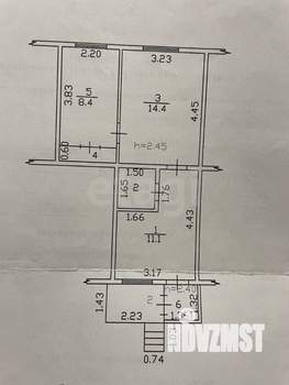 2-к квартира, вторичка, 40м2, 1/1 этаж
