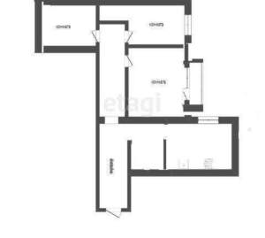 3-к квартира, вторичка, 58м2, 3/5 этаж
