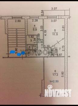2-к квартира, вторичка, 47м2, 2/5 этаж
