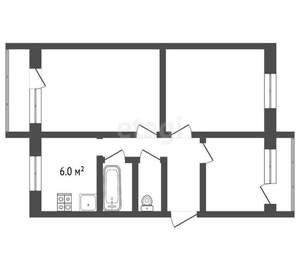 3-к квартира, вторичка, 62м2, 3/5 этаж