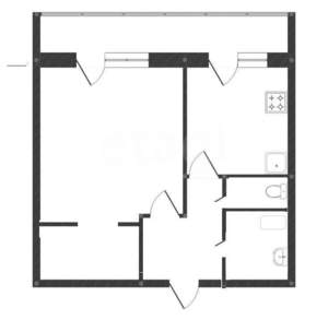 1-к квартира, вторичка, 35м2, 6/9 этаж