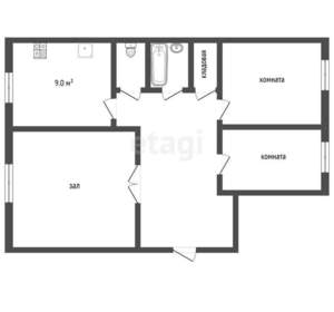 3-к квартира, вторичка, 66м2, 1/10 этаж