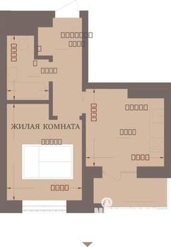 1-к квартира, строящийся дом, 33м2, 11/13 этаж
