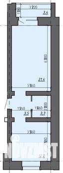 1-к квартира, вторичка, 41м2, 3/5 этаж