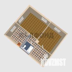 2-к квартира, вторичка, 42м2, 1/2 этаж