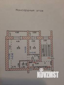 2-к квартира, вторичка, 54м2, 6/6 этаж