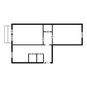 2-к квартира, вторичка, 43м2, 4/5 этаж