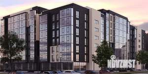 2-к квартира, строящийся дом, 50м2, 7/8 этаж