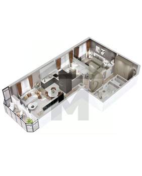 3-к квартира, вторичка, 65м2, 7/9 этаж