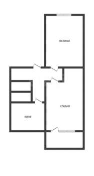 2-к квартира, вторичка, 47м2, 3/5 этаж