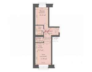 2-к квартира, вторичка, 39м2, 4/4 этаж
