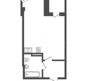 Студия квартира, вторичка, 28м2, 6/9 этаж