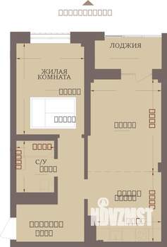2-к квартира, строящийся дом, 52м2, 7/13 этаж