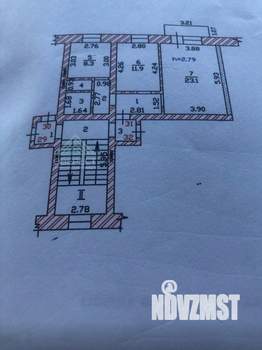 2-к квартира, вторичка, 57м2, 4/5 этаж