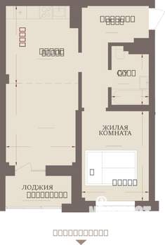 2-к квартира, строящийся дом, 52м2, 2/13 этаж
