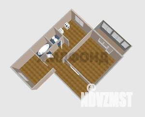 2-к квартира, вторичка, 53м2, 5/5 этаж