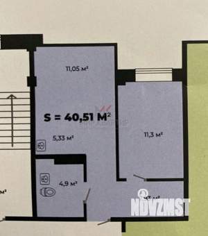 2-к квартира, вторичка, 41м2, 8/8 этаж