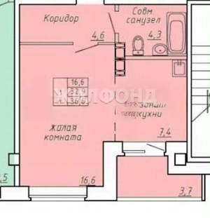 Студия квартира, вторичка, 38м2, 7/10 этаж