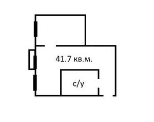 2-к квартира, вторичка, 42м2, 2/4 этаж