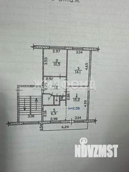 3-к квартира, вторичка, 57м2, 3/5 этаж
