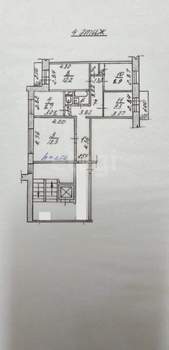 4-к квартира, вторичка, 78м2, 4/9 этаж